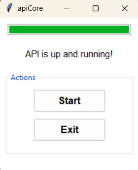 API Status Screen